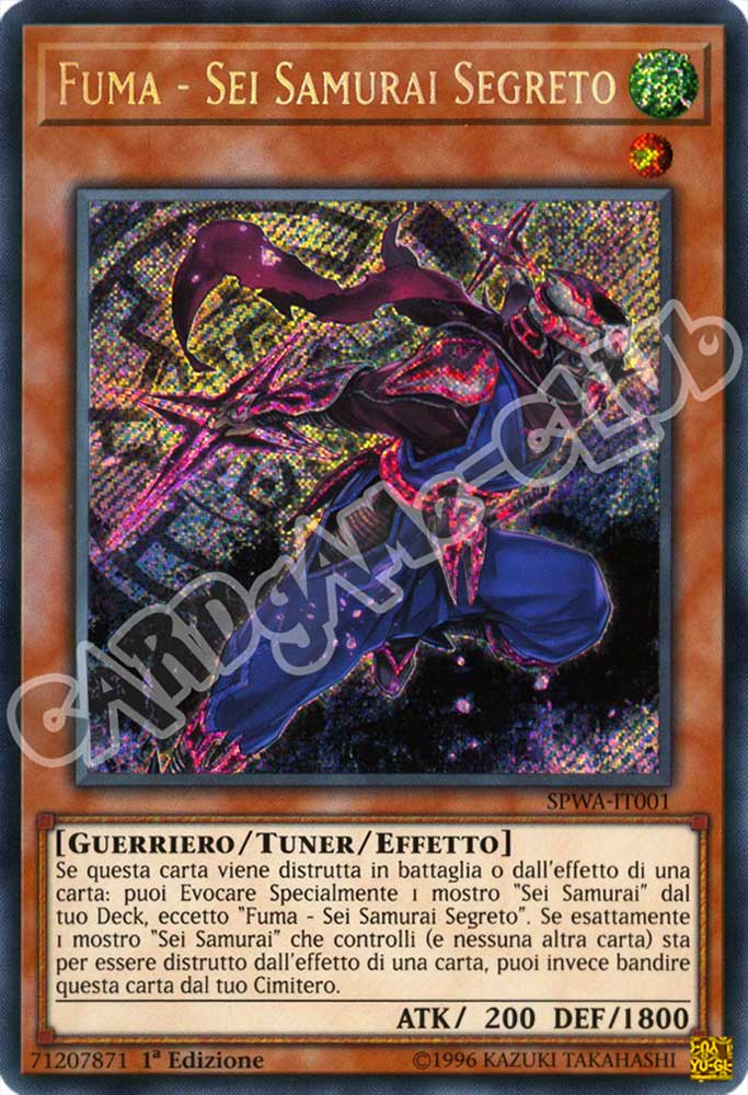 SPWA-IT001 Fuma - Sei Samurai Segreto rara segreta 1a Edizione (IT) -NEAR MINT-