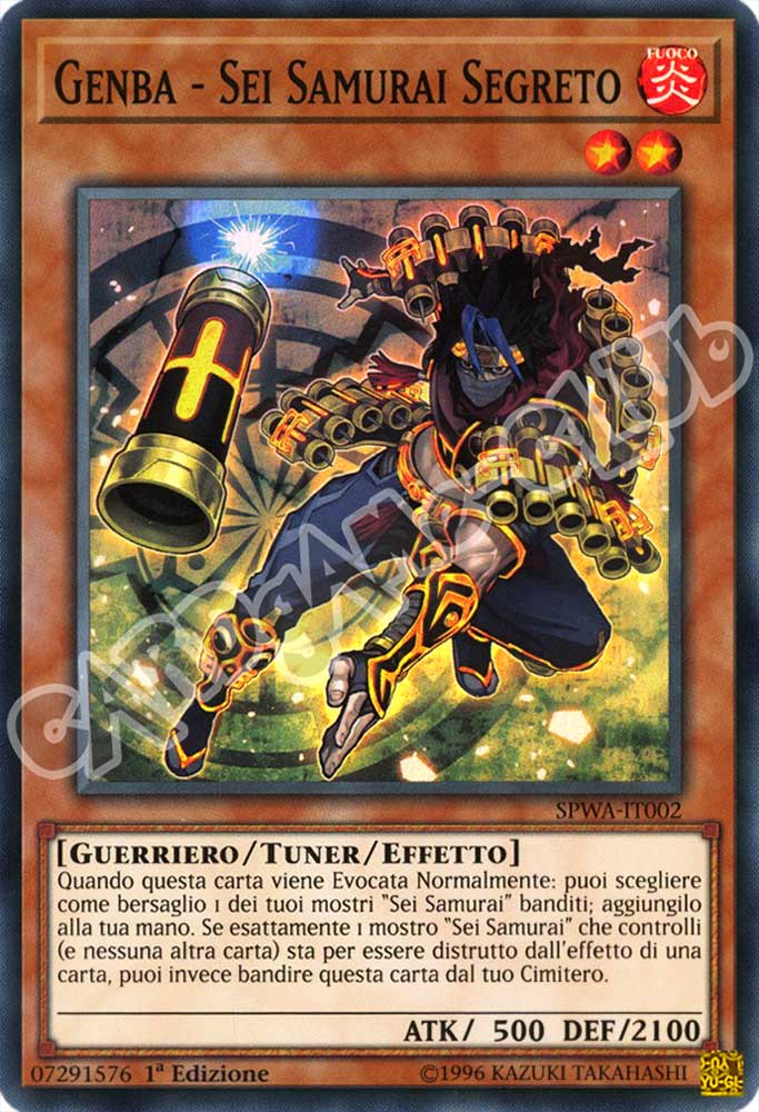 SPWA-IT002 Genba - Sei Samurai Segreto super rara 1a Edizione (IT) -NEAR MINT-