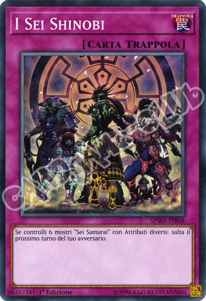 SPWA-IT008 I Sei Shinobi super rara 1a Edizione (IT) -NEAR MINT-