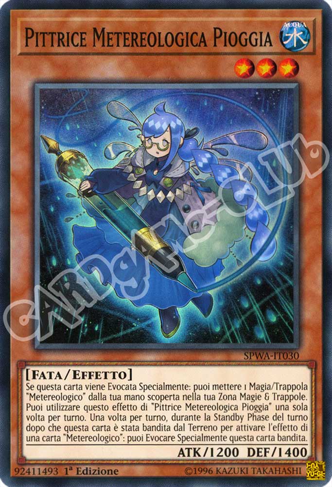 SPWA-IT030 Pittrice Metereologica Pioggia super rara 1a Edizione (IT) -NEAR MINT-