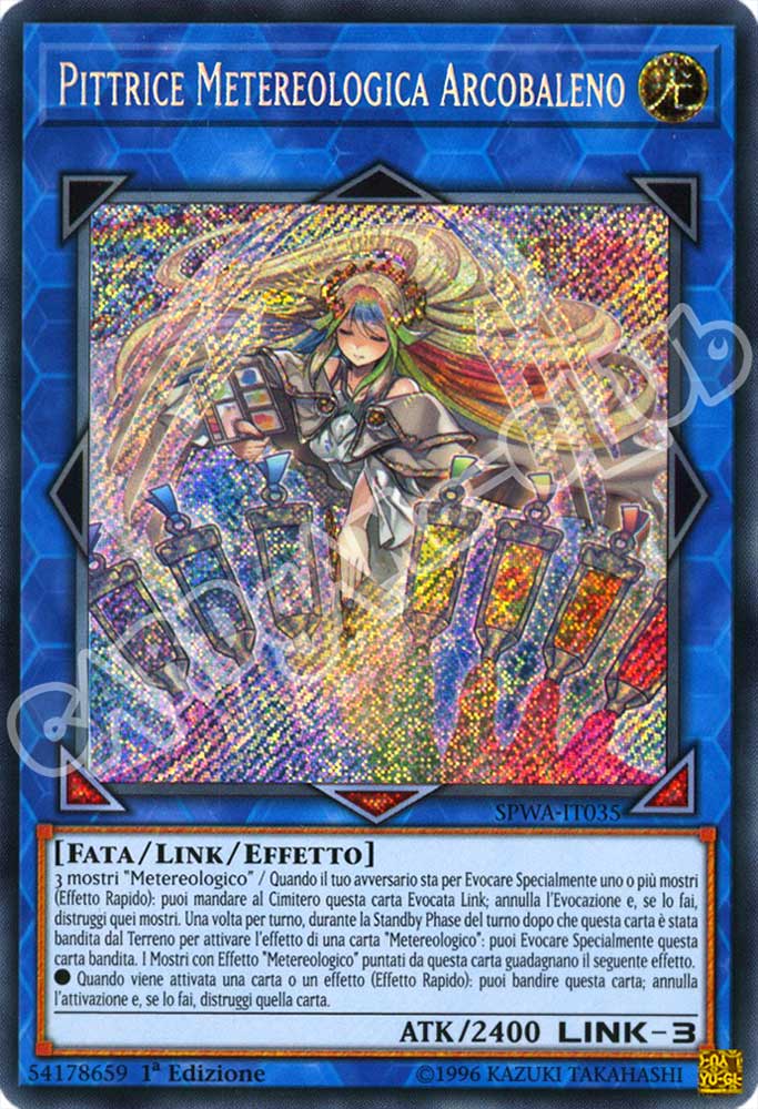 SPWA-IT035 Pittrice Metereologica Arcobaleno rara segreta 1a Edizione (IT) -NEAR MINT-