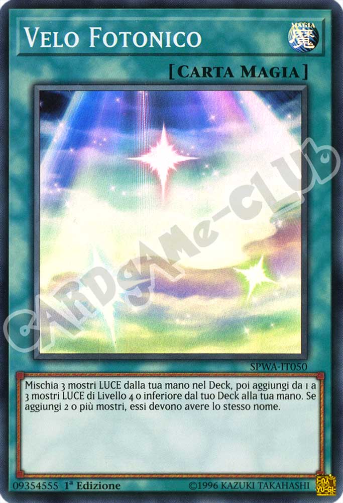 SPWA-IT050 Velo Fotonico super rara 1a Edizione (IT) -NEAR MINT-