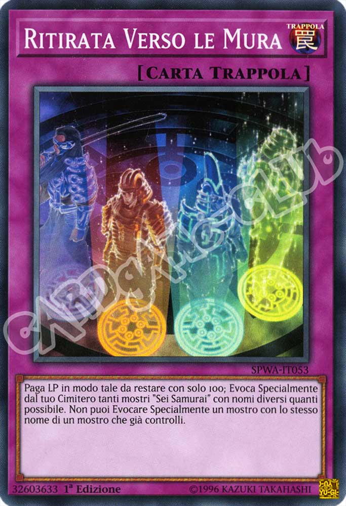 SPWA-IT053 Ritirata Verso le Mura super rara 1a Edizione (IT) -NEAR MINT-