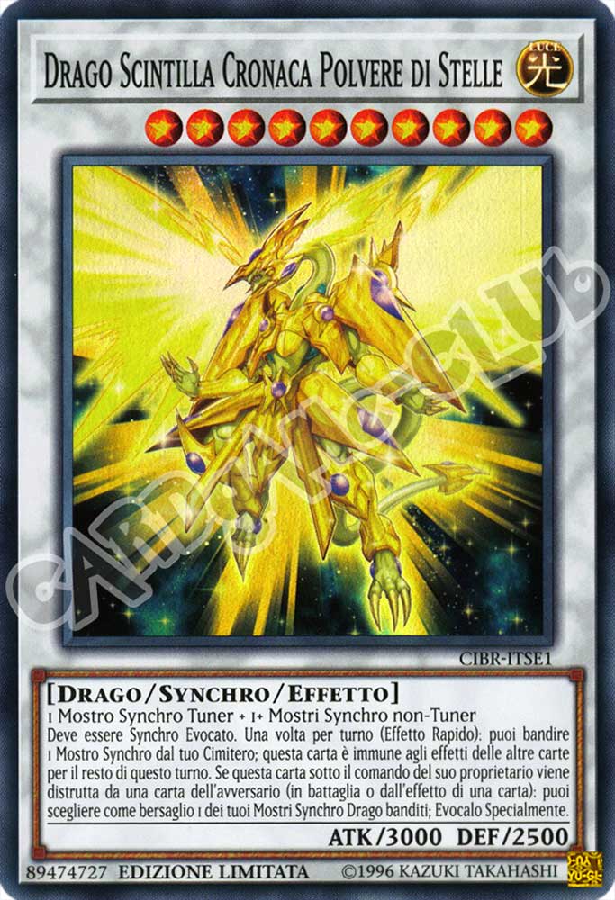 CIBR-ITSE1 Drago Scintilla Cronaca Polvere di Stelle super rara Edizione Limitata (IT) -NEAR MINT-
