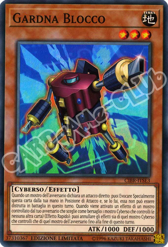 CIBR-ITSE3 Gardna Blocco super rara Edizione Limitata (IT) -NEAR MINT-