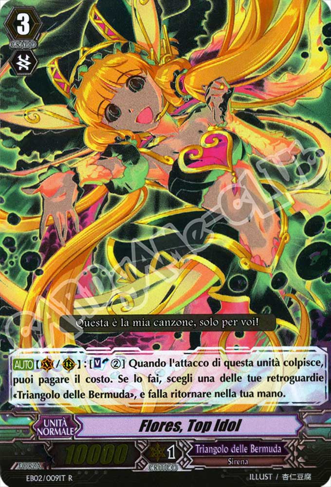 EB02-IT009 Flores, Top Idol rara foil (IT) -NEAR MINT-