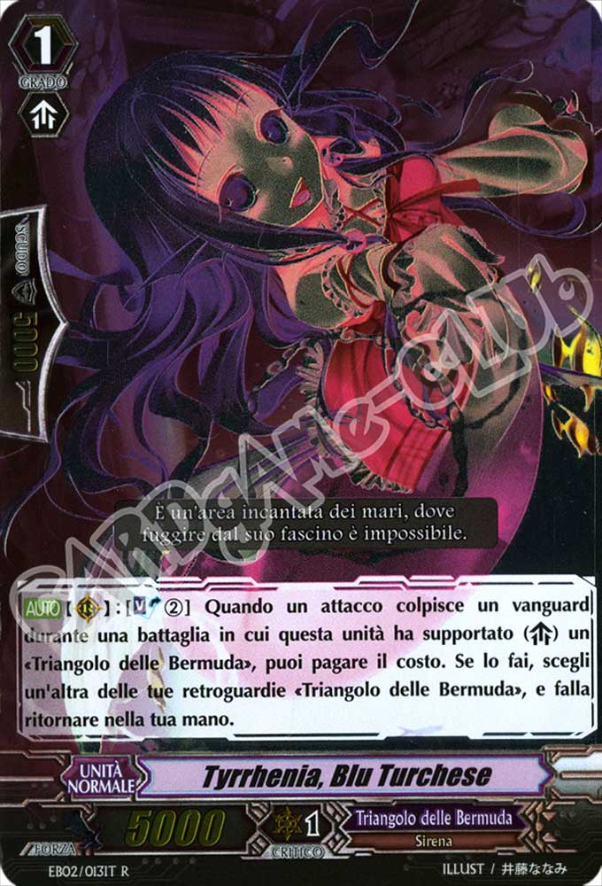 EB02-IT013 Tyrrhenia, Blu Turchese rara foil (IT) -NEAR MINT-