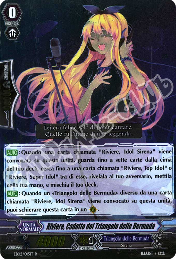 EB02-IT015 Riviere, Cadetto del Triangolo delle Bermuda rara foil (IT) -NEAR MINT-