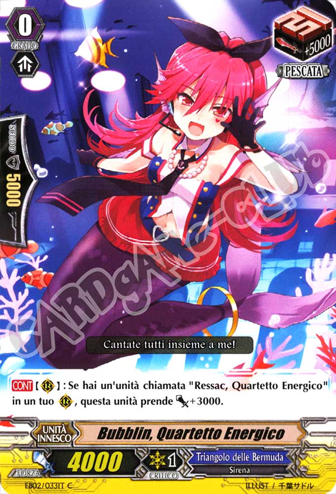 EB02-IT033 Bubblin, Quartetto Energico comune normale (IT) -NEAR MINT-