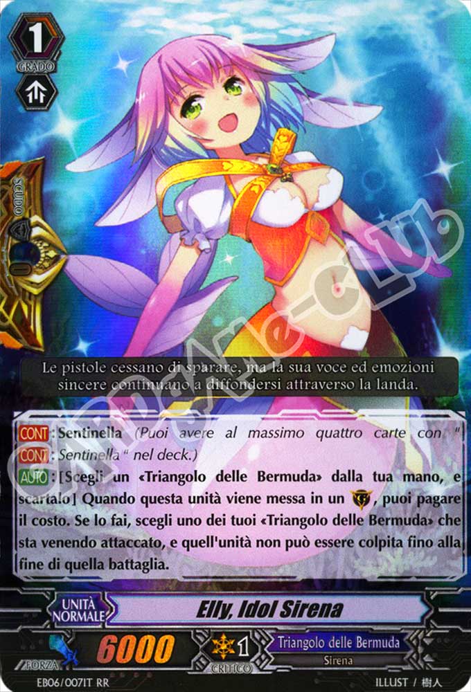 EB06-IT007 Elly, Idol Sirena doppia rara foil (IT) -NEAR MINT-
