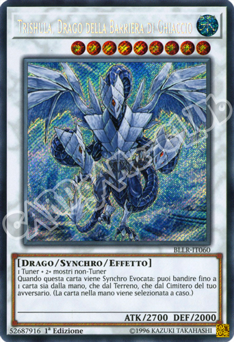 BLLR-IT060 Trishula, Drago della Barriera di Ghiaccio rara segreta 1a Edizione (IT) -GOOD-