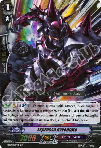 EB03-IT003 Espresso Avventato doppia rara foil (IT) -NEAR MINT-