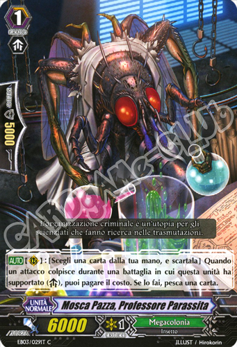 EB03-IT029 Mosca Pazza, Professore Parassita comune normale (IT) -NEAR MINT-