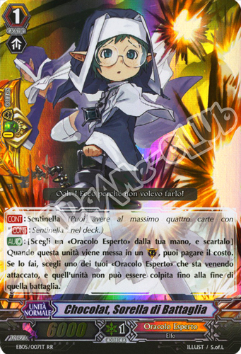 EB05-IT007 Chocolat, Sorella di Battaglia doppia rara foil (IT) -NEAR MINT-