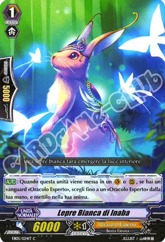 EB05-IT024 Lepre Bianca di Inaba comune normale (IT) -NEAR MINT-