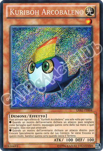 LVAL-IT004 Kuriboh Arcobaleno rara segreta Unlimited (IT) -NEAR MINT-