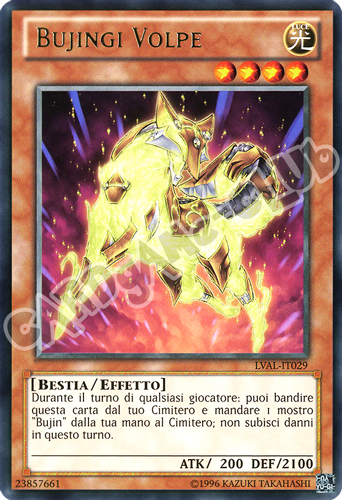 LVAL-IT029 Bujingi Volpe rara Unlimited (IT) -NEAR MINT-