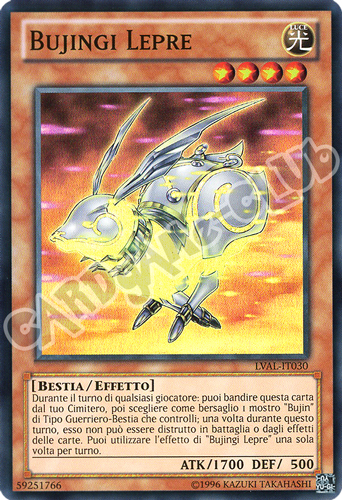 LVAL-IT030 Bujingi Lepre super rara Unlimited (IT) -NEAR MINT-