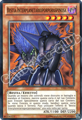 LVAL-IT098 Bestia Interplanetarioporporaspinosa comune Unlimited (IT) -NEAR MINT-