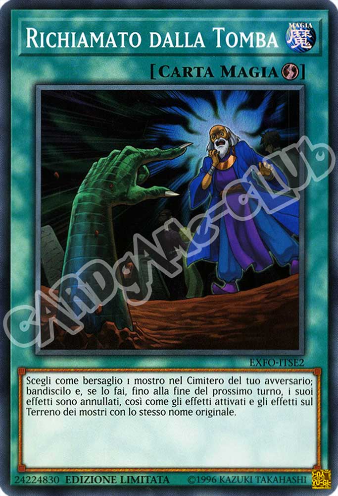 EXFO-ITSE2 Richiamato dalla Tomba super rara Edizione Limitata (IT) -NEAR MINT-