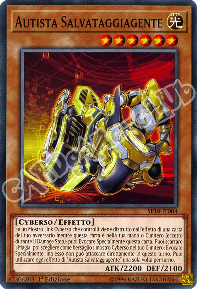 SP18-IT004 Autista Salvataggiagente comune 1a edizione (IT) -NEAR MINT-