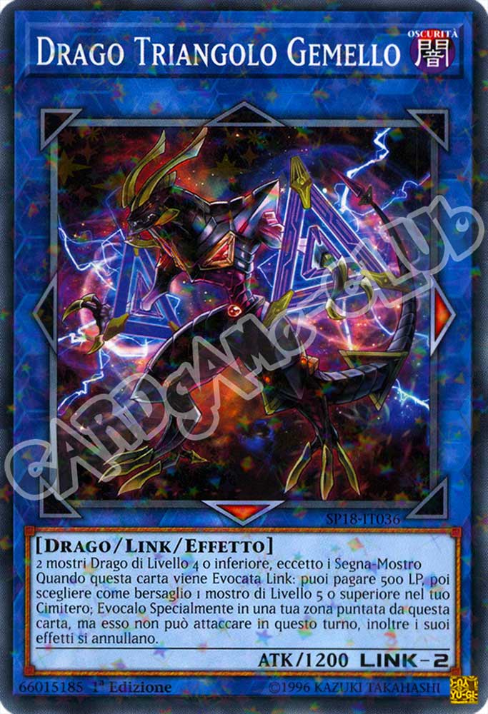 SP18-IT036 Drago Triangolo Gemello comune starfoil 1a edizione (IT) -NEAR MINT-
