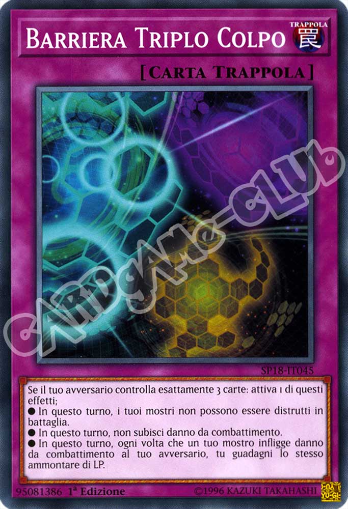 SP18-IT045 Barriera Triplo Colpo comune 1a edizione (IT) -NEAR MINT-