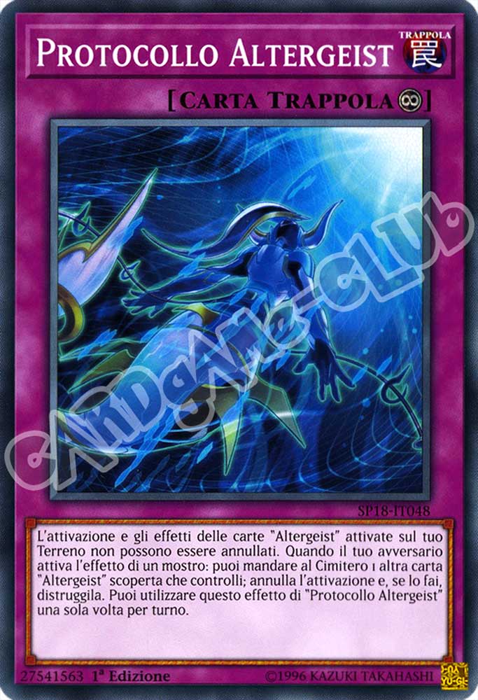 SP18-IT048 Protocollo Altergeist comune 1a edizione (IT) -NEAR MINT-