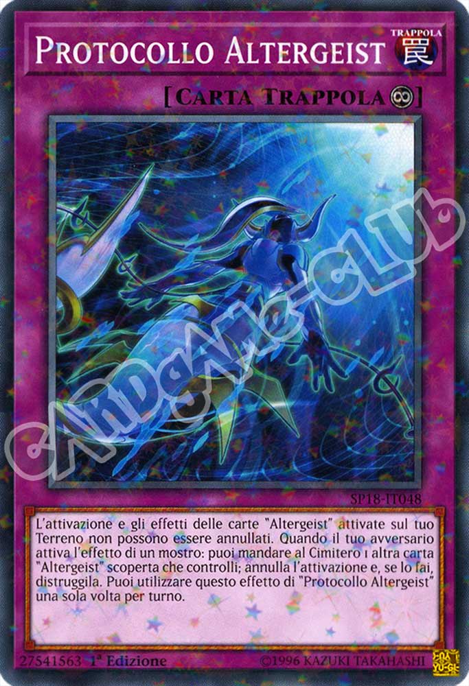 SP18-IT048 Protocollo Altergeist comune starfoil 1a edizione (IT) -NEAR MINT-