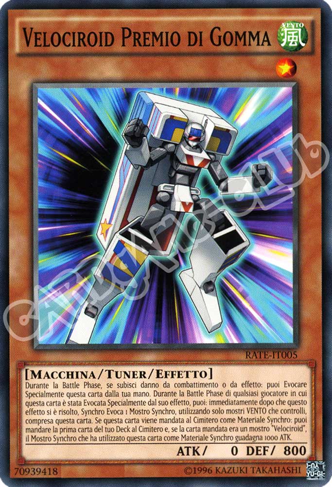 RATE-IT005 Velociroid Premio di Gomma comune unlimited (IT) -NEAR MINT-