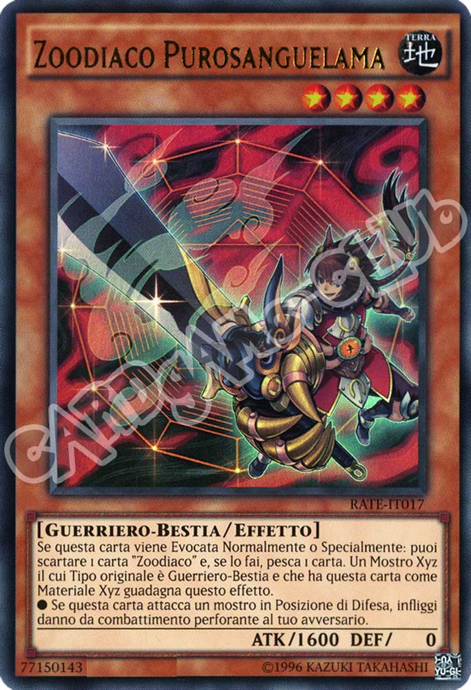 RATE-IT017 Zoodiaco Purosanguelama ultra rara unlimited (IT) -NEAR MINT-