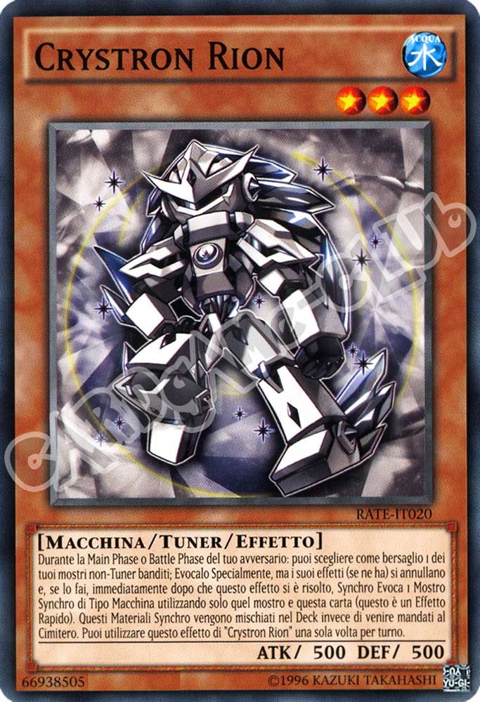 RATE-IT020 Crystron Rion comune unlimited (IT) -NEAR MINT-