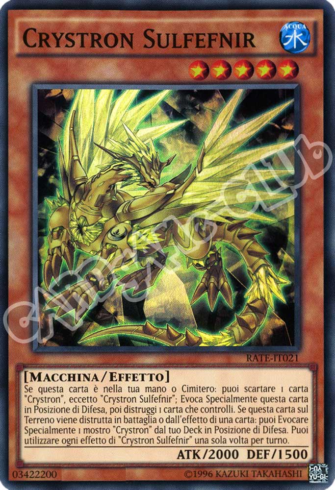 RATE-IT021 Crystron Sulfefnir super rara unlimited (IT) -NEAR MINT-