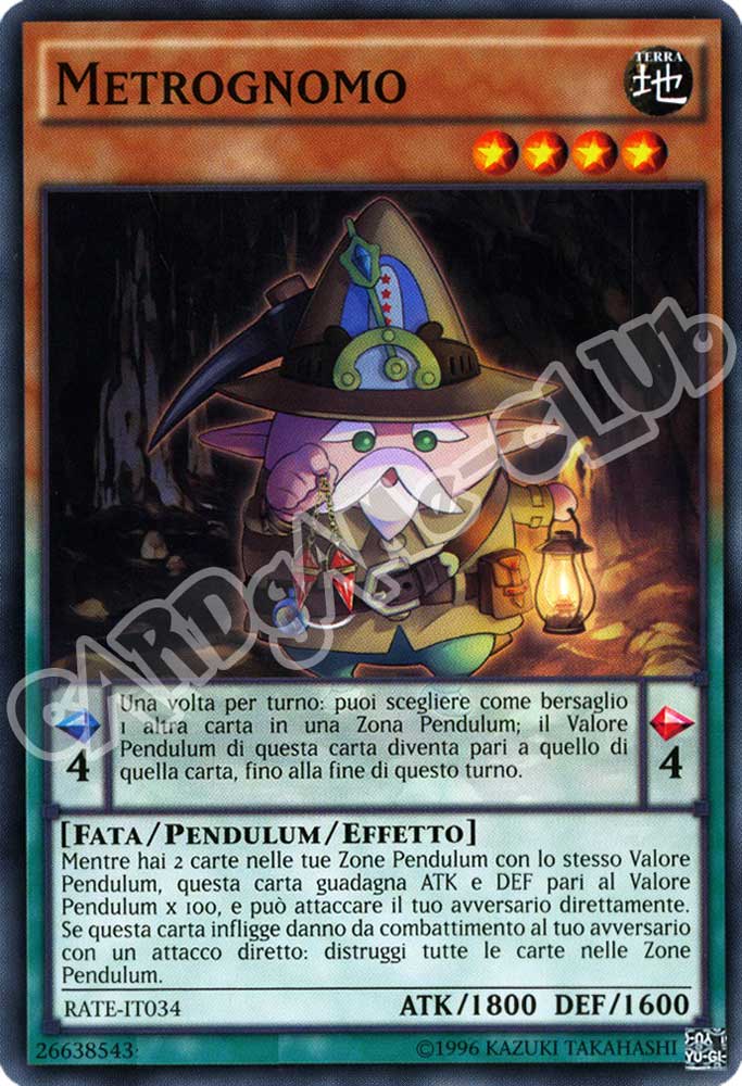 RATE-IT034 Metrognomo comune unlimited (IT) -NEAR MINT-