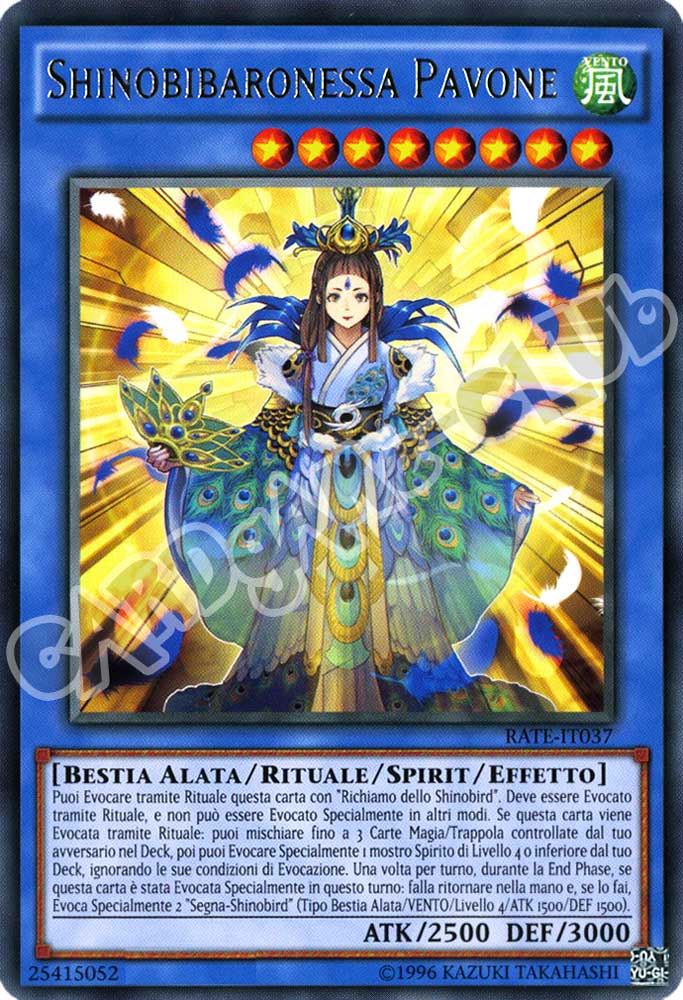 RATE-IT037 Shinobaronessa Pavone rara unlimited (IT) -NEAR MINT-