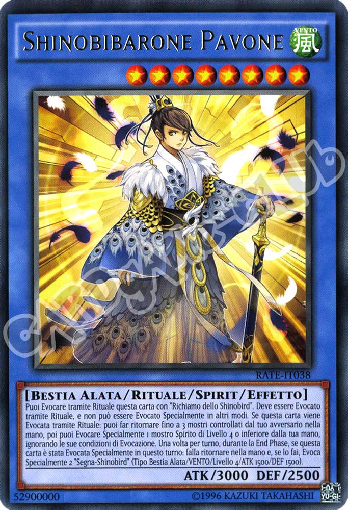 RATE-IT038 Shinobarone Pavone rara unlimited (IT) -NEAR MINT-