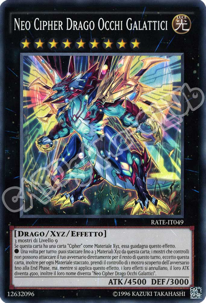 RATE-IT049 Neo Cipher Drago Occhi Galattici super rara unlimited (IT) -NEAR MINT-