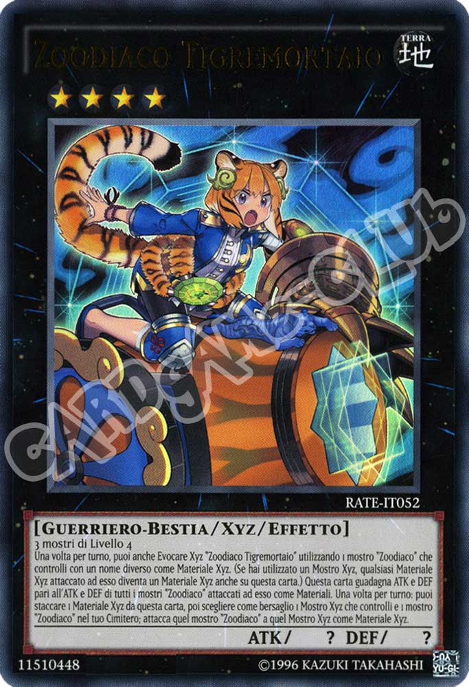 RATE-IT052 Zoodiaco Tigremortaio ultra rara unlimited (IT) -NEAR MINT-