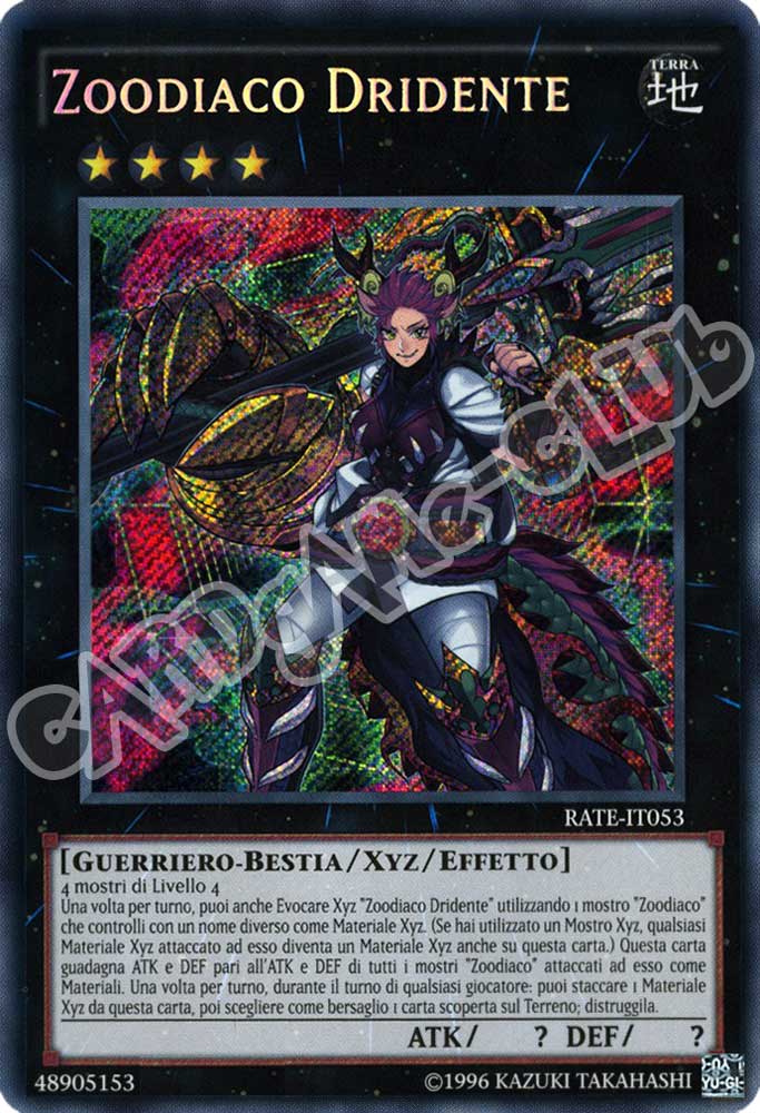 RATE-IT053 Zoodiaco Dridente rara segreta unlimited (IT) -NEAR MINT-