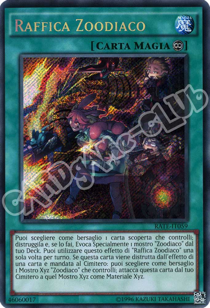 RATE-IT059 Raffica Zoodiaco rara segreta unlimited (IT) -NEAR MINT-