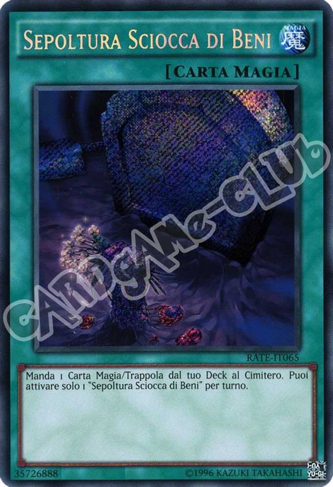 RATE-IT065 Sepoltura Sciocca di Beni rara segreta unlimited (IT) -NEAR MINT-