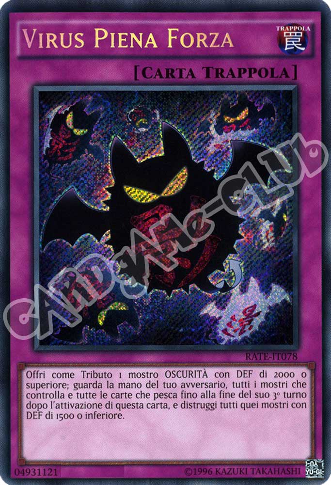 RATE-IT078 Virus Piena Forza rara segreta unlimited (IT) -NEAR MINT-