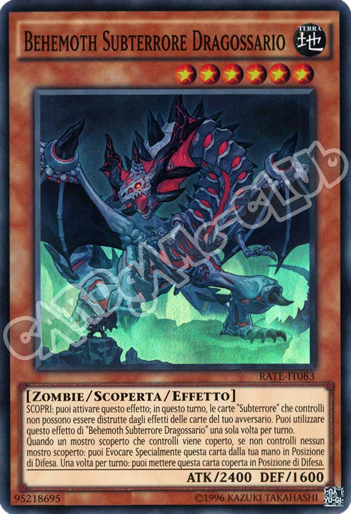RATE-IT083 Behemoth Subterrore Dragossario super rara unlimited (IT) -NEAR MINT-