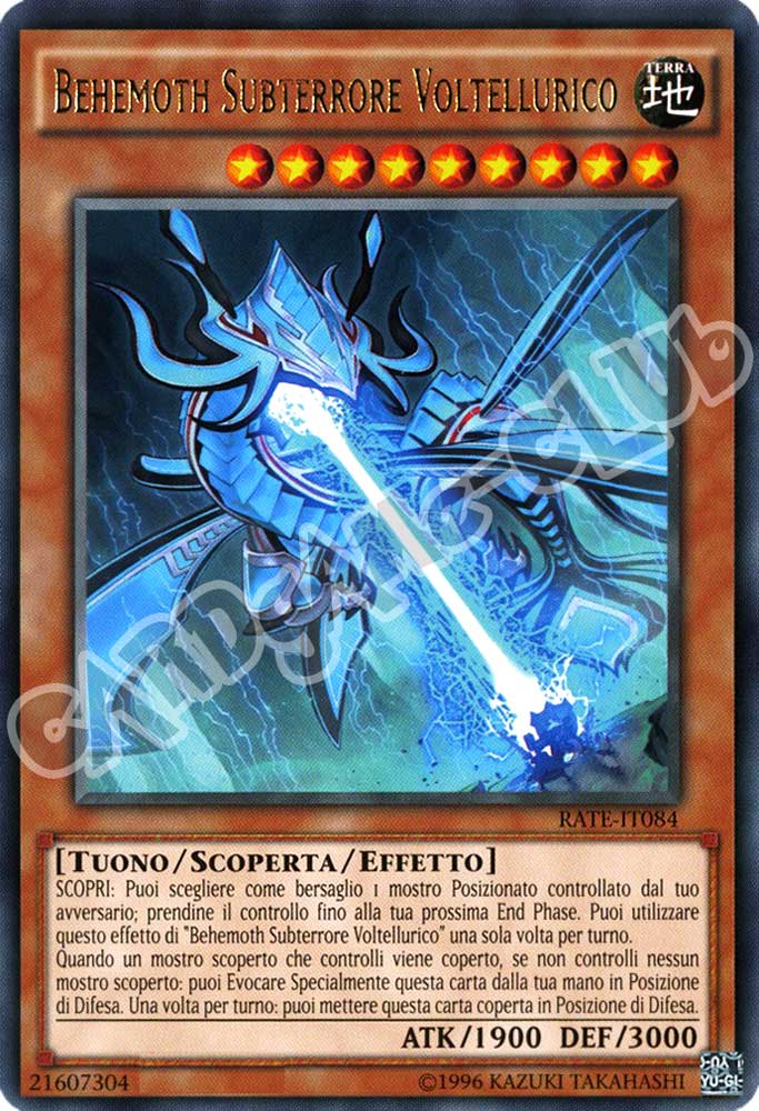 RATE-IT084 Behemoth Subterrore Voltellurico rara unlimited (IT) -NEAR MINT-