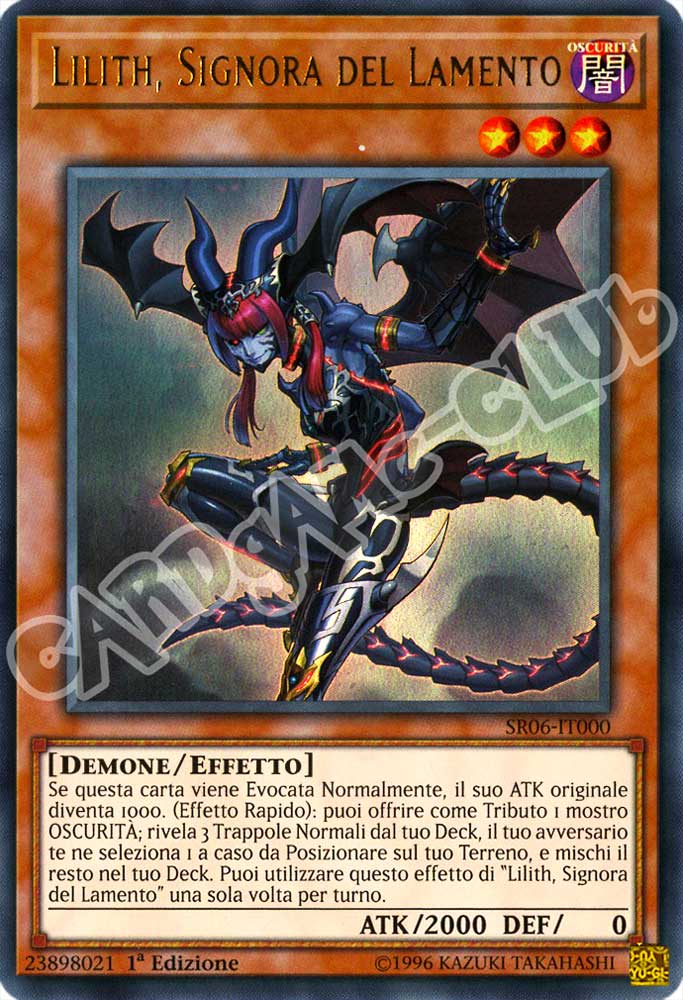 Tana dell'Oscurita' SR06-IT000 Lilith, Signora del Lamento ultra rara 1a Edizione (IT)  -GOOD-