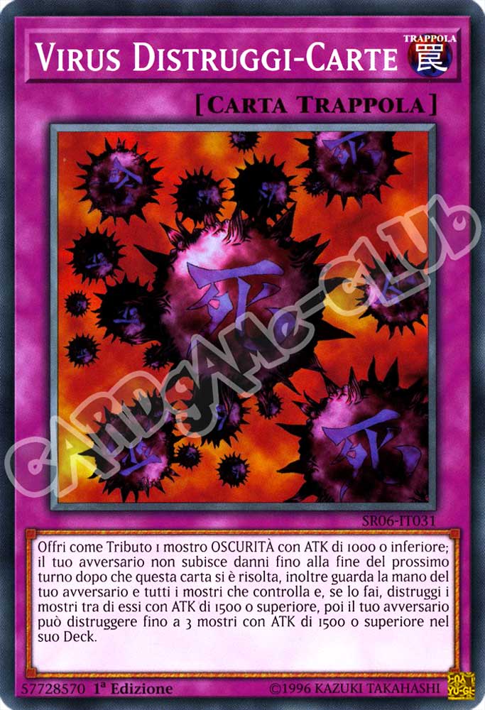 Tana dell'Oscurita' SR06-IT031 Virus Distruggi-Carte comune 1a Edizione (IT) -NEAR MINT-