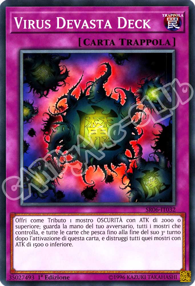Tana dell'Oscurita' SR06-IT032 Virus Devasta Deck comune 1a Edizione (IT) -NEAR MINT-
