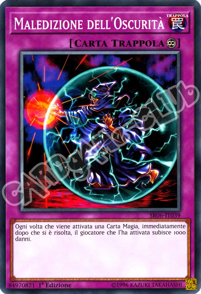 Tana dell'Oscurita' SR06-IT039 Maledizione dell'Oscurita' comune 1a Edizione (IT) -NEAR MINT-