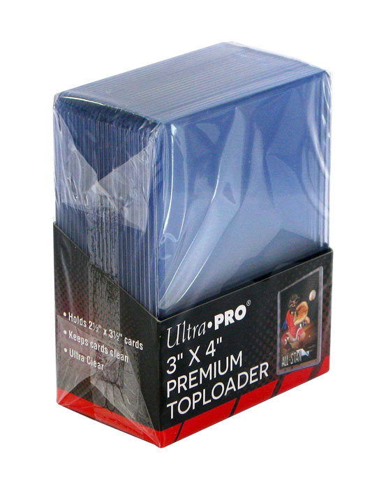 Proteggi carte rigido 3"x4" (76mm x 102mm) pacchetto da 25 pz Toploader - Super Clear Premium