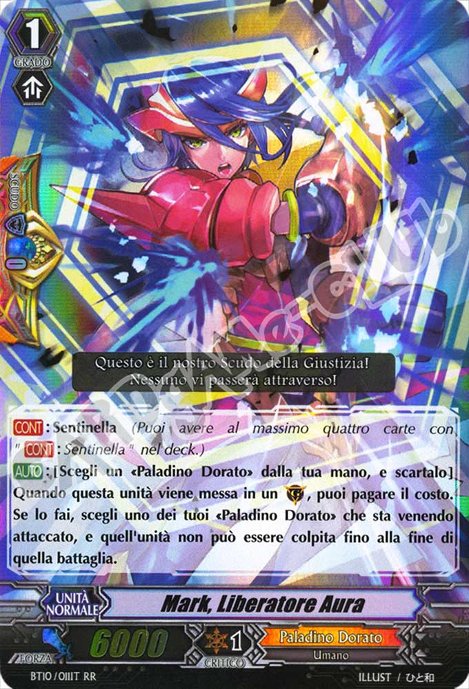 BT10-IT011 Mark, Liberatore Aura doppia rara foil (IT) -NEAR MINT-